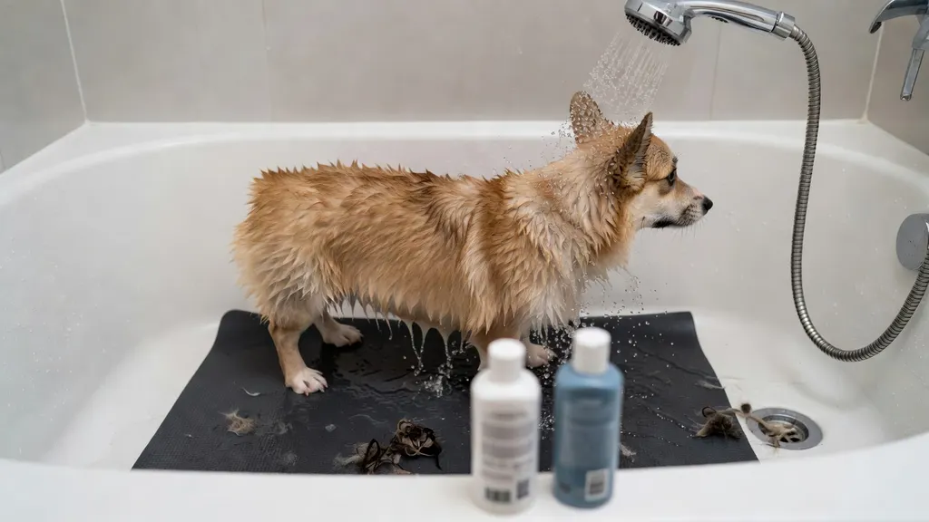 Corgi kąpiel