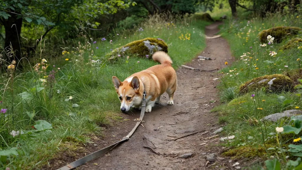 Czy corgi lubi spacery
