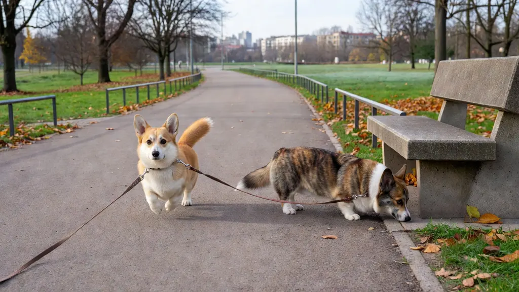 Czy corgi lubi spacery