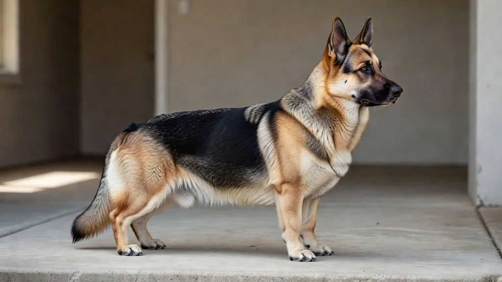Mieszaniec owczarka niemieckiego i corgi