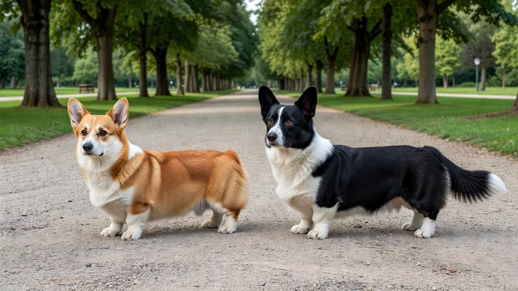 Welsh corgi pembroke czarno biały